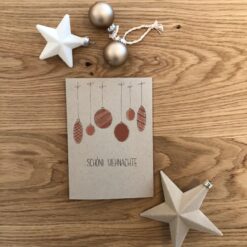 Weihnachtskarte Kugeln