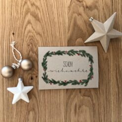 Weihnachtskarte Tannenäste