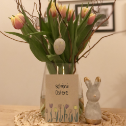 Osterkarte Tulpe